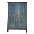 Pine cupboard with 4 raised panels, facade fitted to a cabinet frame - 3