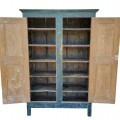 Pine cupboard with 4 raised panels, facade fitted to a cabinet frame - 4