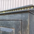 Pine cupboard with 4 raised panels, facade fitted to a cabinet frame - 5