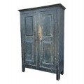 Pine cupboard with 4 raised panels, facade fitted to a cabinet frame - 1