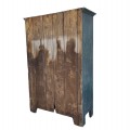 Pine cupboard with 4 raised panels, facade fitted to a cabinet frame - 9