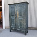 Pine cupboard with 4 raised panels, facade fitted to a cabinet frame - 10