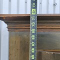 Antique 4 panels pine cupboard, armoire, square nails and original color  - 7