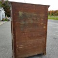 Armoire Québécoise antique, 12 caissons, couleur d'origine et clous forgés  - 3