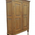 Armoire Québécoise antique en pin, 8 caissons soulevés - 6