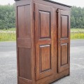 Armoire Québécoise, esprit Louis XIII, pentures dites vase à perle, 18e siècle - 11