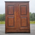 Armoire Québécoise, esprit Louis XIII, pentures dites vase à perle, 18e siècle - 2