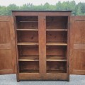 Armoire Québécoise, esprit Louis XIII, pentures dites vase à perle, 18e siècle - 3