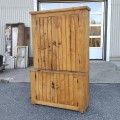 Rustic pine cabinet with nice patina - 7