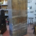 Armoire de style Adam, clous forgés, dormants coupés et pentures manquantes - 7