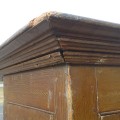 Armoire de style Adam, clous forgés, vieux faux-fini sur bleu d'origine (Entrepôt)  - 15