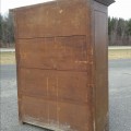 Adam antique pine armoire, cupboard, forged nails  - 6