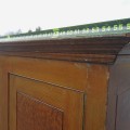 Armoire de style Adam, clous forgés, vieux faux-fini sur bleu d'origine (Entrepôt)  - 7