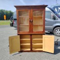 Antique wooden display cabinet - 4