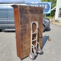 Antique wooden display cabinet - 5