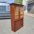 Antique wooden display cabinet - 7