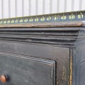 10 panels antique buffet-armoire, forged nails assembly and original color, St-Gervais-de-Bellechasse - 9