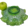 Assiette en verre carnaval, grape and cable, vaisselle de collection  - 2