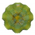 Assiette en verre carnaval, grape and cable, vaisselle de collection  - 1