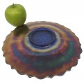 Assiette verre carnaval Holly berry, vaisselle de collection  - 2