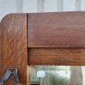 Oak hall bench with mirror - 6