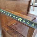 Oak hall bench with mirror - 7