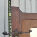 Antique hall tree with mirror - 2