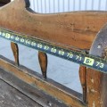 Antique bed bench with multiple panels  - 4