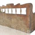 Antique bed bench with multiple panels  - 8