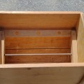 Old butter churn, blond wood and authentic metal handle - 3