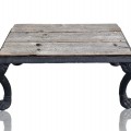 Base de poêle en fonte, table basse de salon  - 4