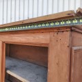 Antique pine bookcase, armoire doors missing  - 7