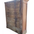 Antique pine bookcase, armoire doors missing  - 8
