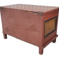 Antique blanket chest with nice original colors  - 4