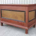Antique blanket chest with nice original colors  - 8