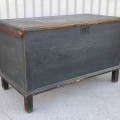 Beau coffre à couvertures, clous forgés et couleur d'origine - 9