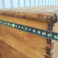 Antique pine dove tail blanket box - 3