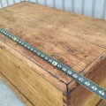 Antique pine dove tail blanket box - 4