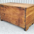 Antique pine dove tail blanket box - 6
