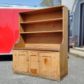 Nice antiqueb open dish dresser, cupbaord  - 9