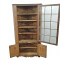 Antique corner pine dresser armoire, corner cupboard - 2