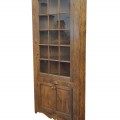 Antique corner pine dresser armoire, corner cupboard - 7