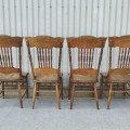 Set of 4 press-back chairs  - 4