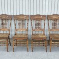 Set of 4 press-back chairs  - 5