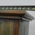 Antique primitive armoire, cupboard, forged nails assembly  - 4