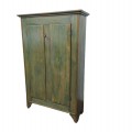 Antique primitive armoire, cupboard, forged nails assembly  - 7