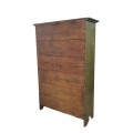 Antique primitive armoire, cupboard, forged nails assembly  - 8