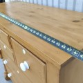 Belle commode à chapeau, pin et clous carrés, bureau de chambre à coucher  - 3
