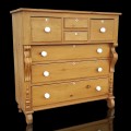 Belle commode à chapeau, pin et clous carrés, bureau de chambre à coucher  - 1