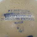 Antique stoneware Bertrand merchant jug from Levis  - 2